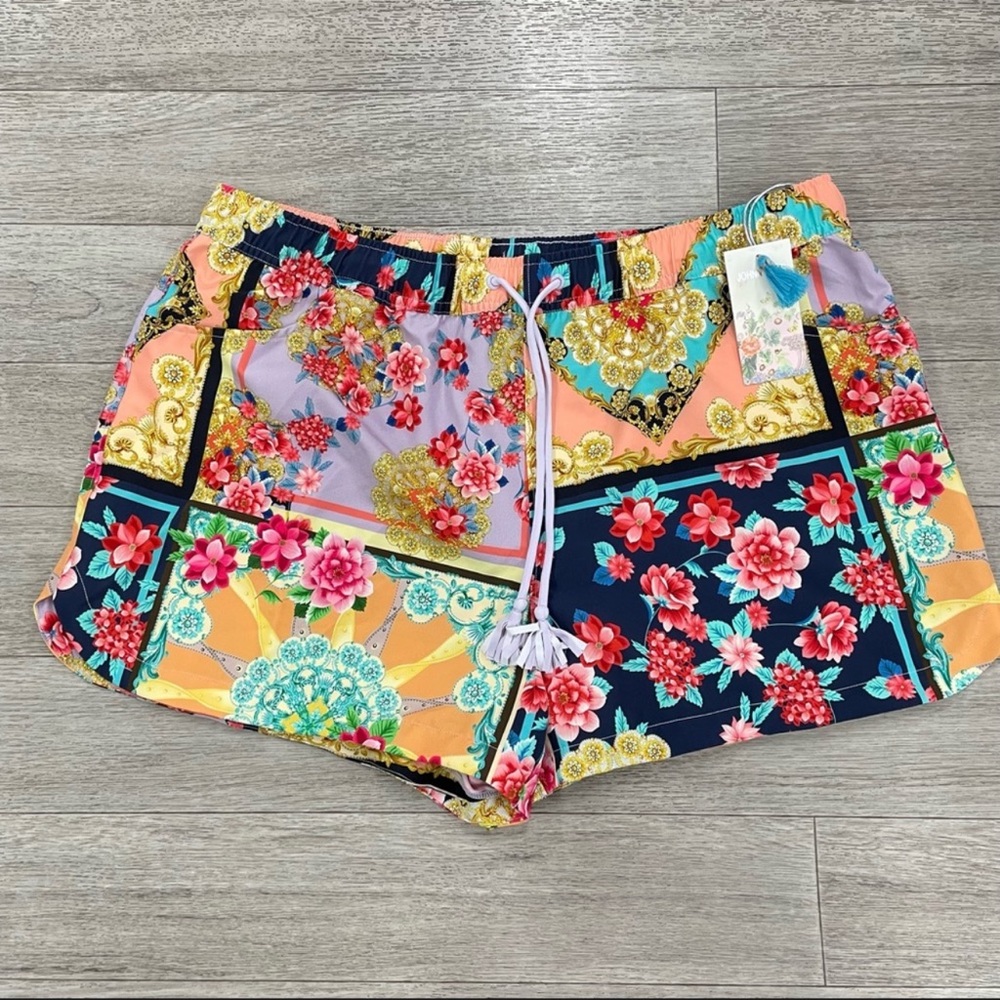 NWT Johnny Was Japer Swim Surf Shirt & Board Shorts - Picture 5 of 14